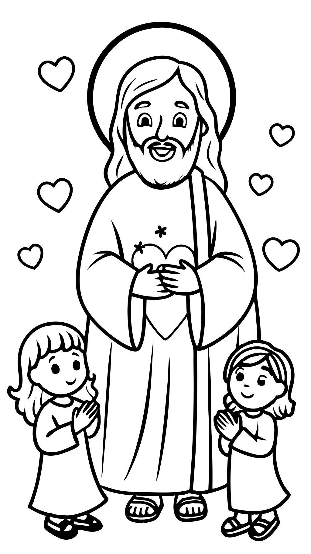 coloriages de Jésus imprimables